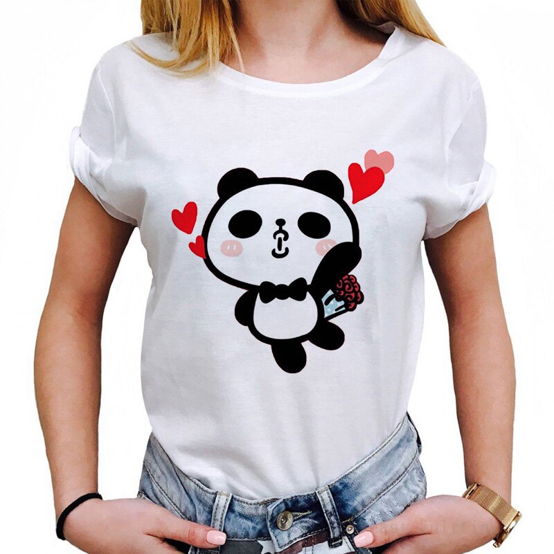 Panda Hearts T Shirt