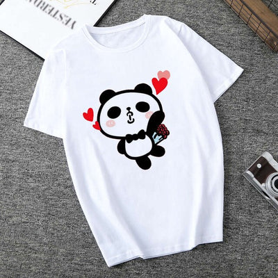 Panda Hearts T Shirt