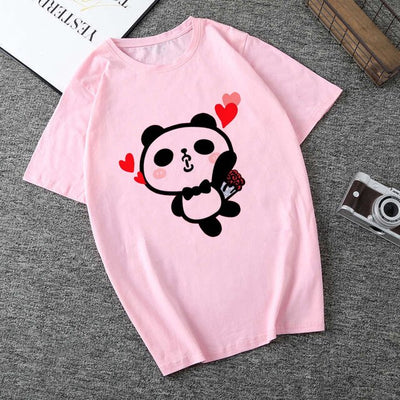 Panda Hearts T Shirt