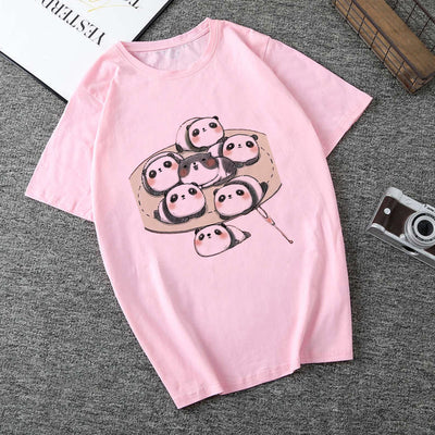 Panda Hearts T Shirt