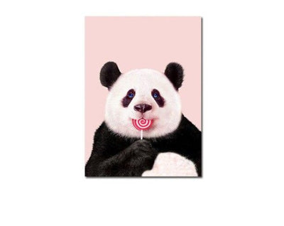 Panda Painting  On Canvas<br>Panda Decoration