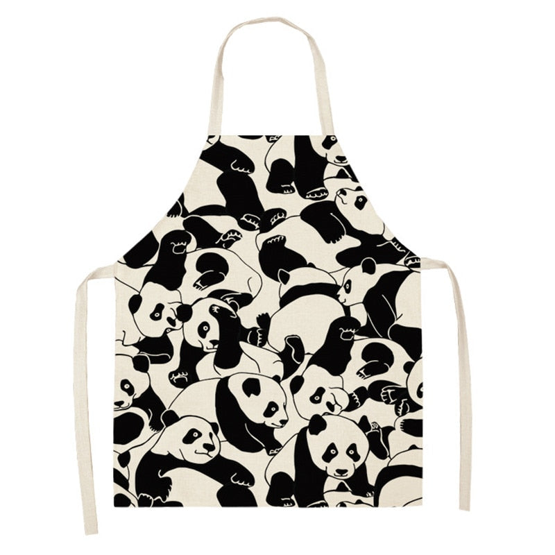 personalized panda apron