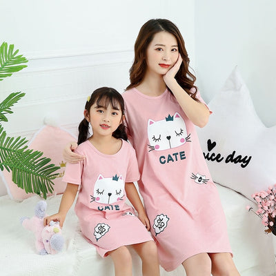 Panda Print Night Dress<br>Panda Nightgown