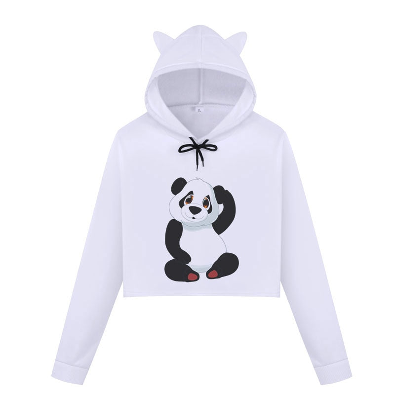 panda pullover with ears