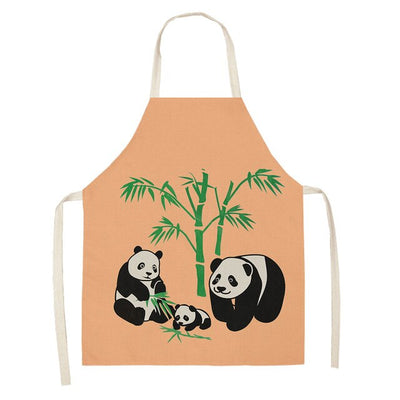 Cute Panda kitchen apron For Women