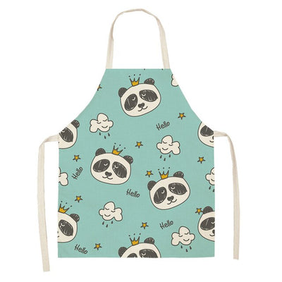 Cute Panda kitchen apron For Women