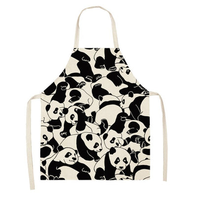 Cute Panda kitchen apron For Women
