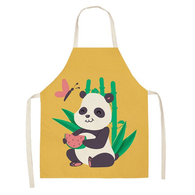 Cute Panda kitchen apron For Women