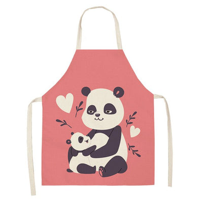 Cute Panda kitchen apron For Women