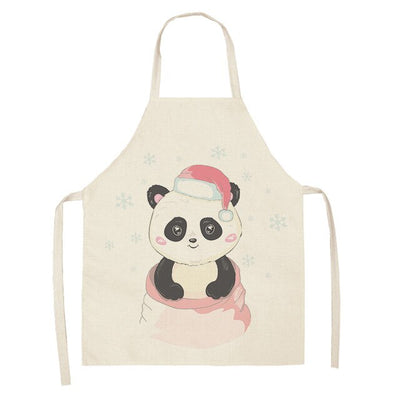 Cute Panda kitchen apron For Women