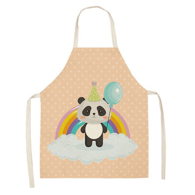 Cute Panda kitchen apron For Women