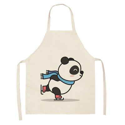 Cute Panda kitchen apron For Women