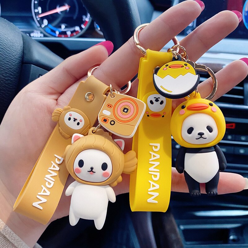 New Cute  Panda Keychain Accessories