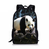 3D Panda Print Men Backpack