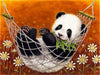 panda painting canvas
