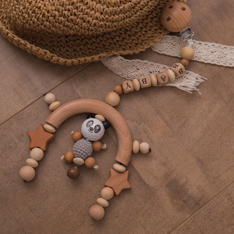 Panda Doll wooden beads game<br>Panda Toys