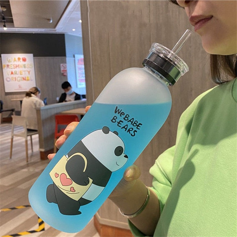 Plastic Bottle Panda Cartoon