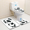 Cute Panda printed bathroom carpet