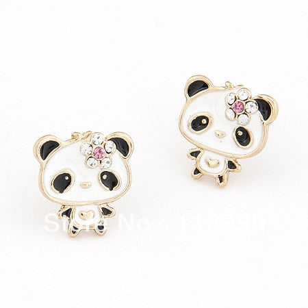 Panda Earrings Cristal