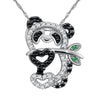 Small panda charm necklace