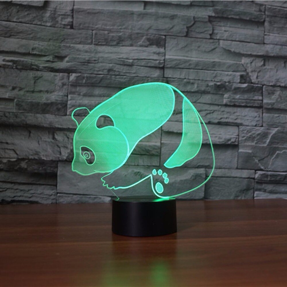 Panda 3d Night Light <br> Panda Kid