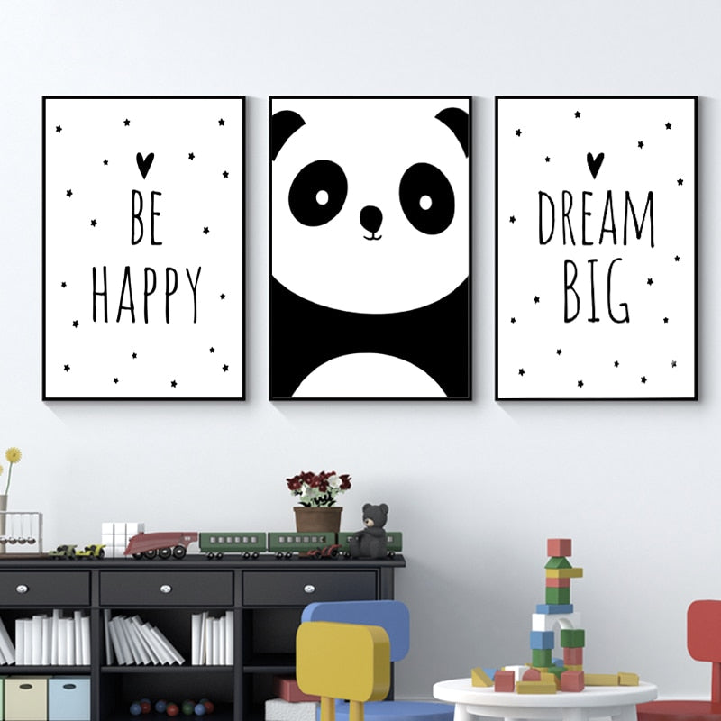 Designer panda poster