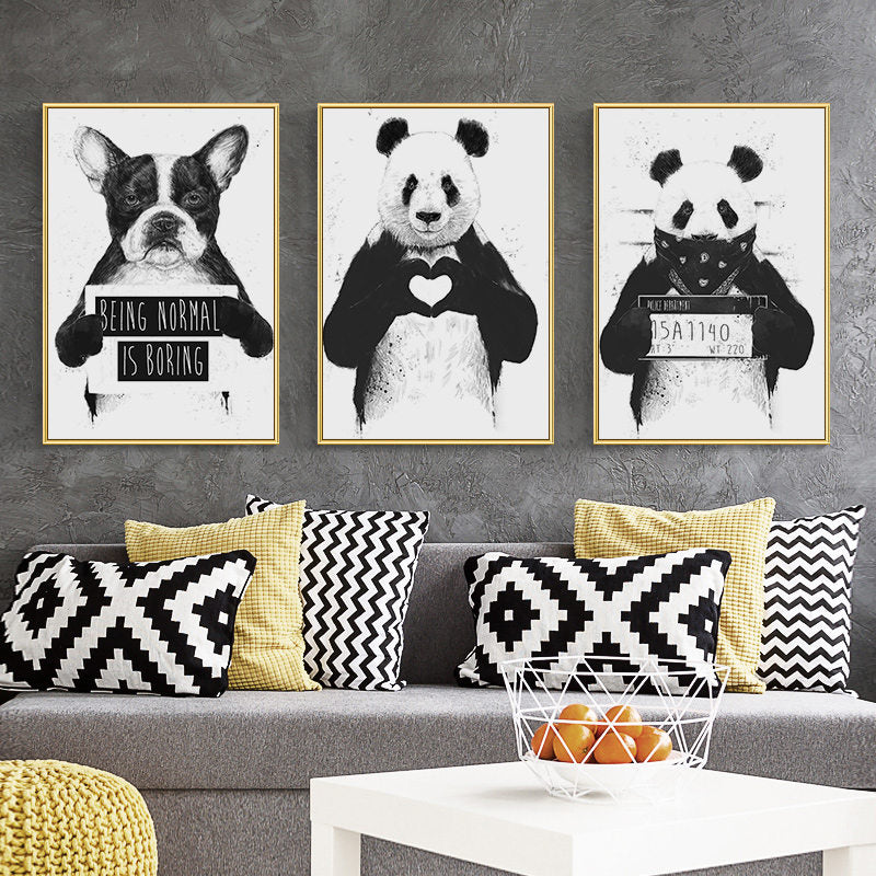 panda wall painting<br>Panda Decoration